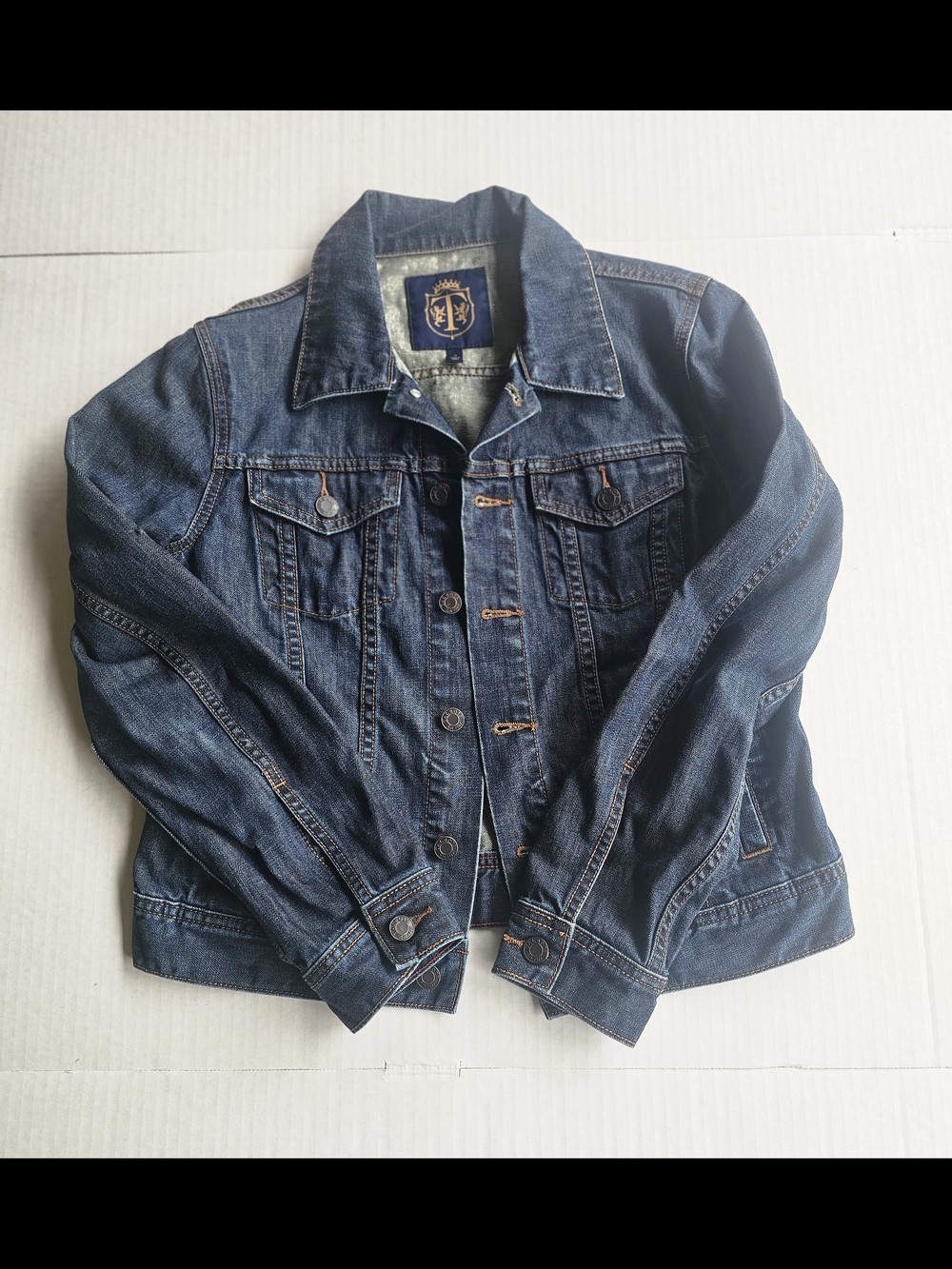 Talbots Dark Blue Denim Jean Jacket